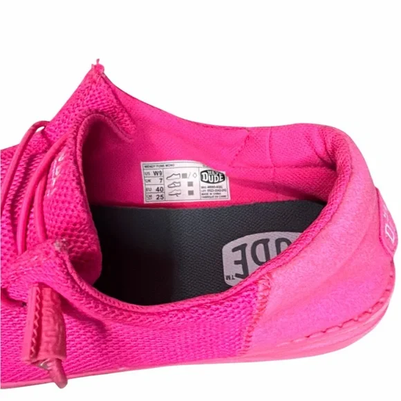 Hey Dude Wendy Funk Mono in Electric Pink - Picture 3 of 6